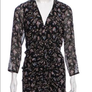 Veronica Beard Silk Ruched Dress